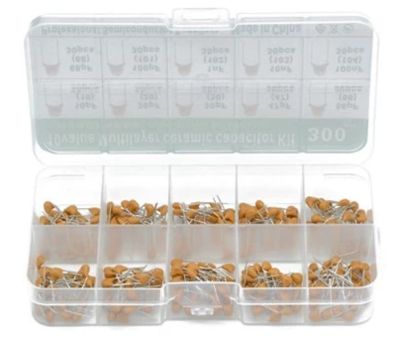 Keraaminen kondensaattorisarja 10pF-100nF 300kpl