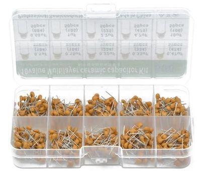 Keraaminen kondensaattorisarja 100nF-10uF 500kpl