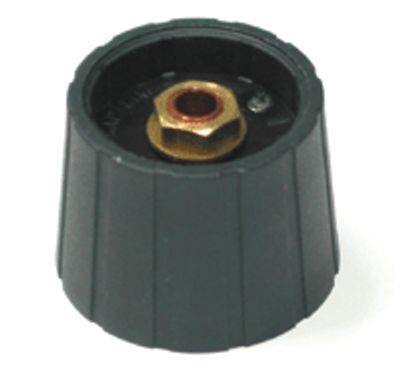 Laitenuppi, nylon 6mm/29mm musta