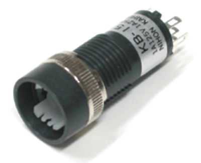 Painike merkkivalolla, 1xON-(ON), 1A 250Vac/30Vdc