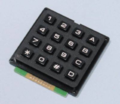 Näppäimistö 4x4 numeerinen musta