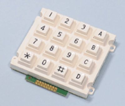 Näppäimistö 4x4 numeerinen valkoinen
