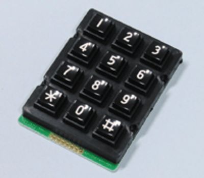 Näppäimistö 3x4 numeerinen musta