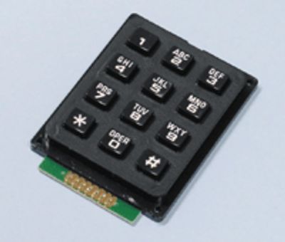 Näppäimistö 3x4 alfanumeerinen musta