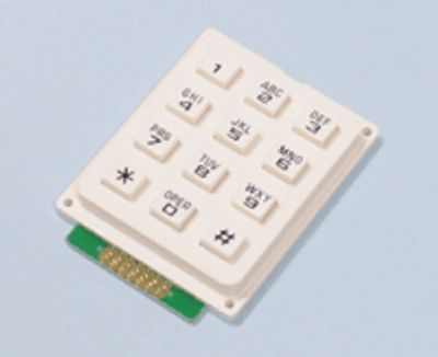 Näppäimistö 3x4 alfanumeerinen valkoinen