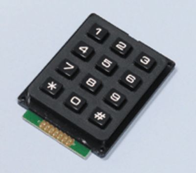 Näppäimistö 3x4 numeerinen musta