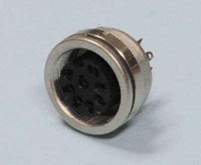 DIN-runkoliitin kierrelukituksella 8-nap. U naaras