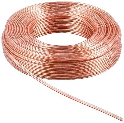 Kaiutinkaapeli 2x0,75mm² kirkas CCA 50m/rulla Kaiutinkaapeli 2x0,75mm² kirkas CCA 50m/rulla