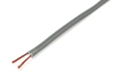 Kaiutinkaapeli 2x0,34mm² harmaa CU