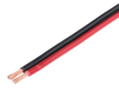 Kaiutinkaapeli 2x1,0mm² punainen/musta CU