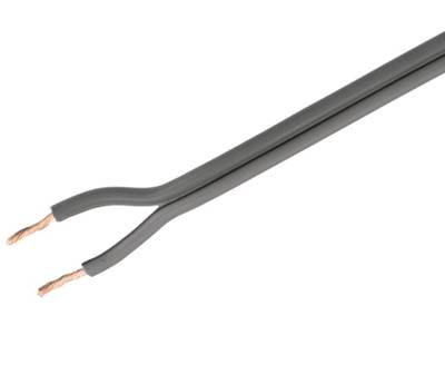 Kaiutinkaapeli 2x1,0mm² harmaa CU
