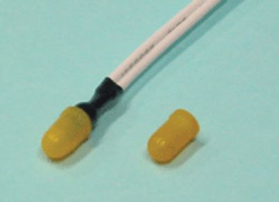 Värisuojus 3x7mm T-1 keltainen