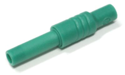 Turvabanaanijatkopistoke 4mm, vihreä