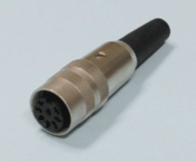 DIN-jatkopistoke kierrelukituksella 8-nap. U naaras