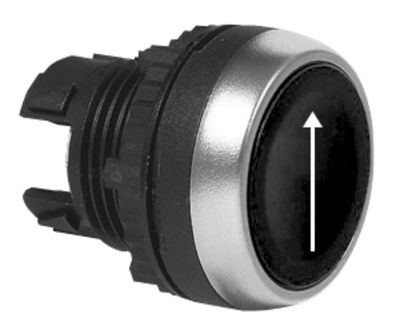 Painikemekanismi, palautuva, musta / valkoinen nuoli ylös