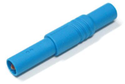 Turvabanaanipistoke 4mm, sininen