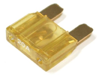 Maxi-laattasulake kullattu 20A 32Vdc keltainen (ZH272.G-2) *