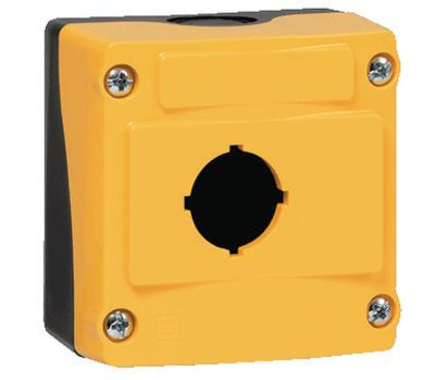 Muovikotelo 1 ohjauspainikkeelle IP66 keltainen