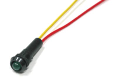 Vilkkuva LED-merkkilamppu 12Vdc musta/vihreä LED * Vilkkuva LED-merkkilamppu 12Vdc musta/vihreä LED *