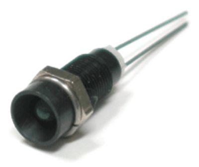 Led-kaluste 6mm musta/vihreä