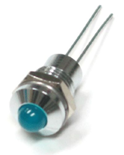 Led-kaluste 8mm kromi/sininen