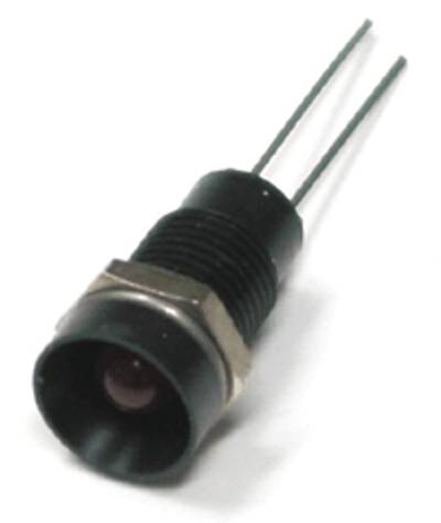 Led-kaluste 8mm musta/punainen