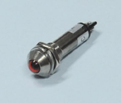 LED-merkkilamppu 12Vdc punainen 8mm