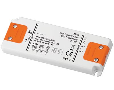 Hakkuriteholähde LED-valaisimille 12Vdc 12W *