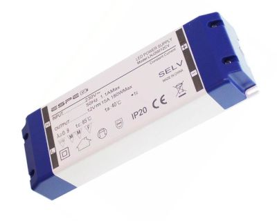 Hakkuriteholähde LED-valaisimille 12Vdc 180W