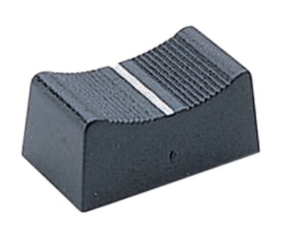 Liukupotentiometrin nuppi 17x10x8mm musta (2x6mm) CP3305 *