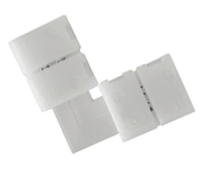 Jatkoliitin LED-valonauhoille 2-nap./kulma 8mm nauhoille