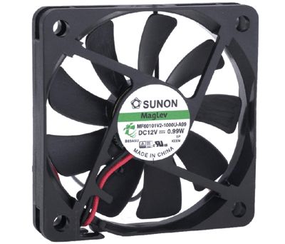 DC-laitetuuletin 60x60x10mm 12Vdc (MF60101V2-1000U-A99)