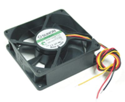 DC-laitetuuletin takometrillä 80x80x25mm 12Vdc