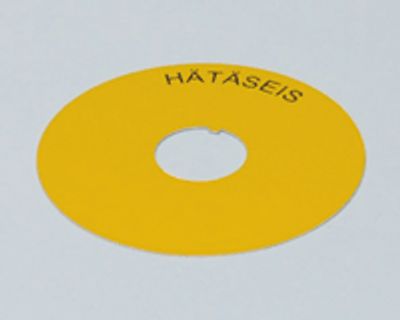 HÄTÄSEIS-kilpi 80mm L21-sarjan kytkimille suomenkielinen (LWE00700)