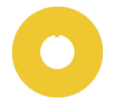 Kilpi ilman tekstiä 60mm L21-sarjan kytkimille keltainen (LWE16)