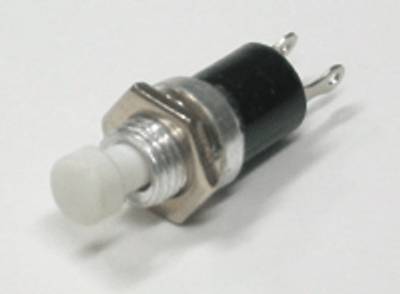 Painike, sulkeutuva 1xOFF-(ON), 1A 125V, valkoinen Painike, sulkeutuva 1xOFF-(ON), 1A 125V, valkoinen