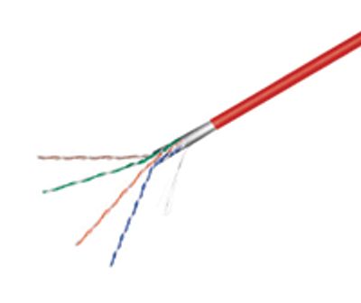 LAN-kaapeli Cat5e (patch) F/UTP punainen 100m/rulla