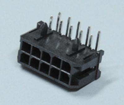 Runkoliitin piirilevylle Micro-Fit uros kulma 10-nap.