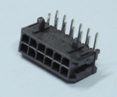 Runkoliitin piirilevylle Micro-Fit uros kulma 12-nap.