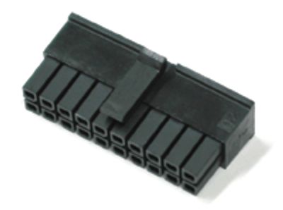 Liitinrunko Micro-Fit naaraskoskettimille 24-nap.