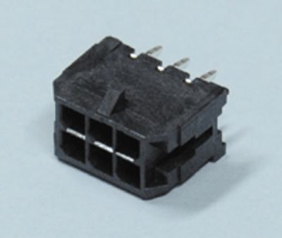 Runkoliitin piirilevylle Micro-Fit uros suora 6-nap.