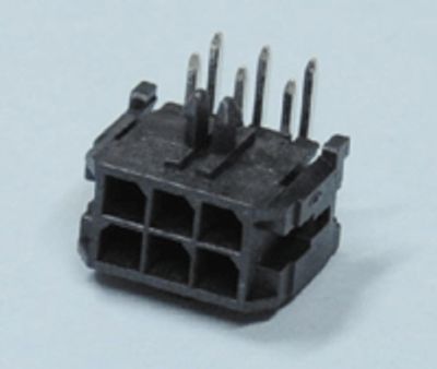 Runkoliitin piirilevylle Micro-Fit uros kulma 6-nap.