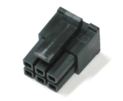 Liitinrunko Micro-Fit naaraskoskettimille 6-nap.