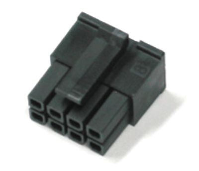 Liitinrunko Micro-Fit naaraskoskettimille 8-nap.