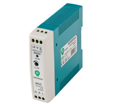 Hakkuriteholähde DIN-kiskoon 12Vdc 1,67A 20W
