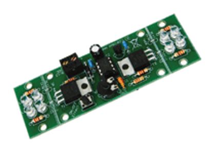 Rakennussarja 2-kanavainen LED-tehovilkku