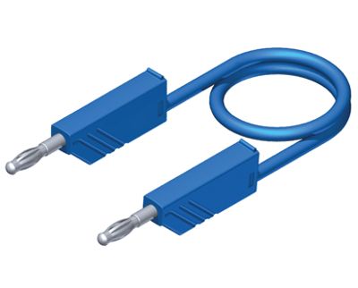 Banaanimittajohto 4mm PVC sininen 0,5m