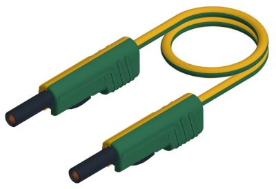 4mm turvabanaanimittajohto PVC 100cm keltavihreä *