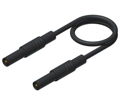 4mm turvabanaanimittajohto PVC 100cm musta