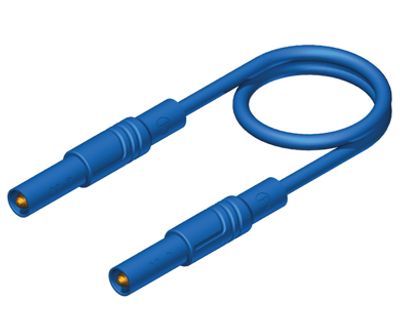 4mm turvabanaanimittajohto PVC 25cm sininen